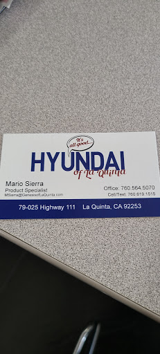 Hyundai Dealer «Hyundai of La Quinta», reviews and photos, 79025 CA-111, La Quinta, CA 92253, USA