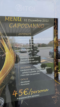 Menu / carte de Itoi Asian Creative Experience à Mortara