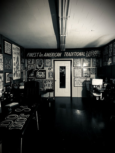 Explore skull neck tattoo ideas, creative tattoo ideas in Denton, available at Black Anchor Tattoo