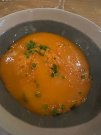 Soupe de tomate du Restaurant gastronomique Restaurant Les Sens à Puylaroque - n°3