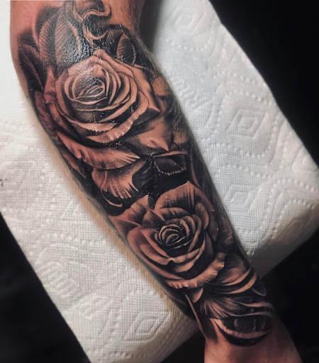 Explore raccoon tattoo ideas, creative tattoo ideas in Peoria, available at InkCapital Tattoos