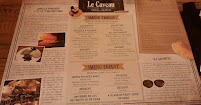 Restaurant Le Caveau à DOUE LA FONTAINE (la carte)