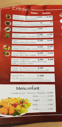 ISTANBUL à Les Clayes-sous-Bois menu