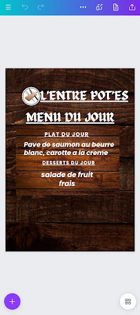 L'ENTRE POT'ES Brétigny sur Orge à Brétigny-sur-Orge menu