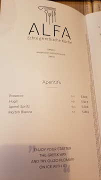 ALFA - Echte griechische Küche à Weiden in der Oberpfalz menu