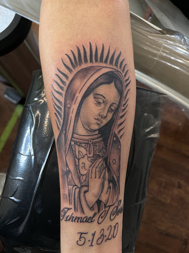 Explore tattoo ideas for dogs, creative tattoo ideas in Rogers, available at Ink Solutions Tattoo