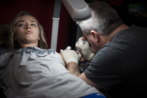 Tattoo Shop «Gold City Tattoo Company», reviews and photos, 66 S 400 Center Ln #200, Dawsonville, GA 30534, USA