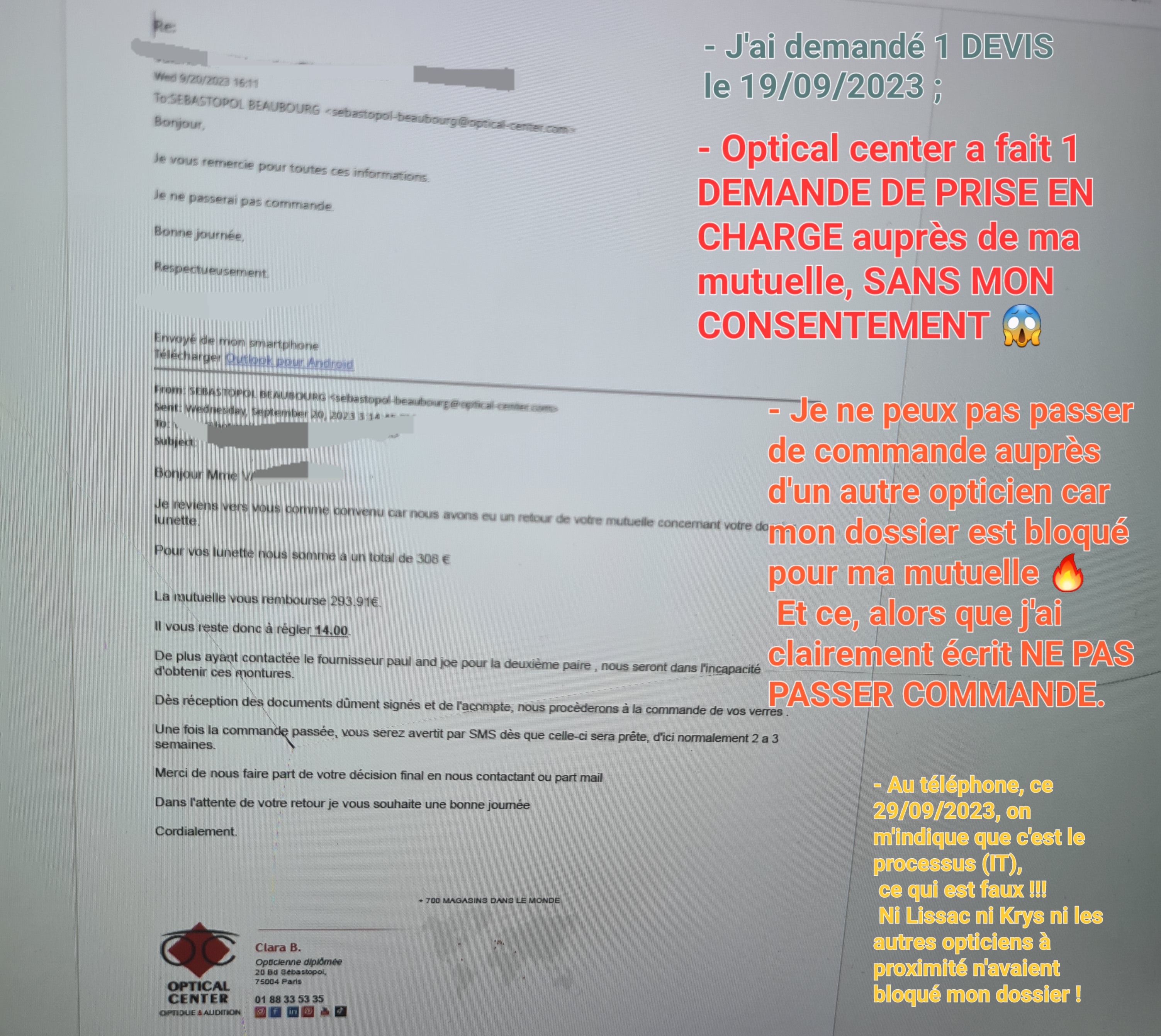 Photo n° 1 de l'avis de Valérie.A fait le 29/09/2023 à 12:19
