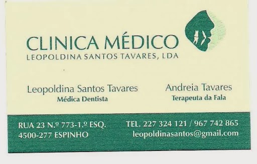 Avaliações doClínica Médico-dentária Leopoldina Santos Tavares Lda em Espinho - Dentista