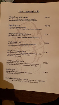 Hallenser Kartoffelhaus à Halle (Saale) menu