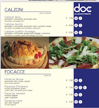 Restaurant RISTORANTE PIZZERIA DOC 5 à Vergiate (le menu)