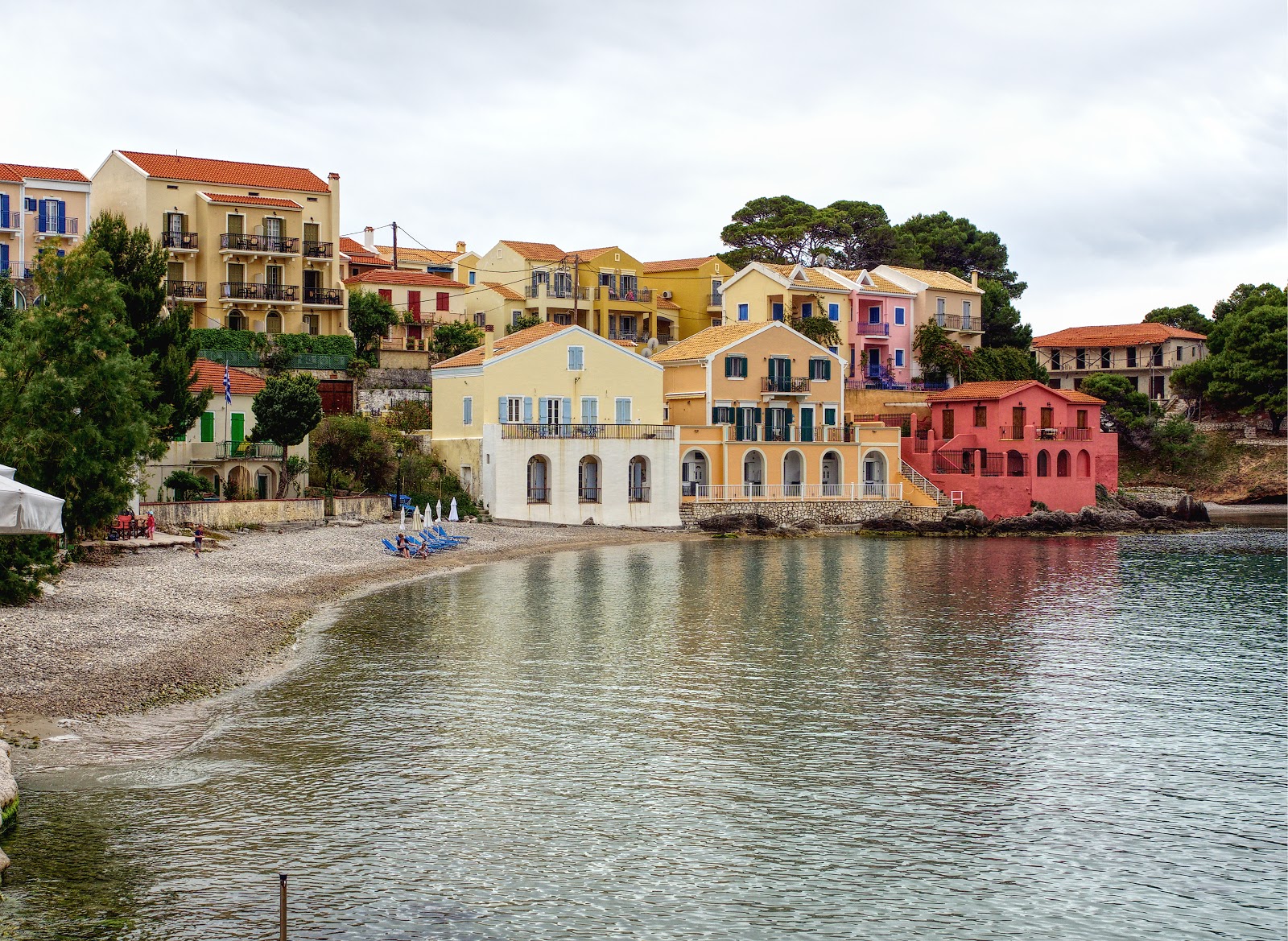 Photo of Assos beach amenities area