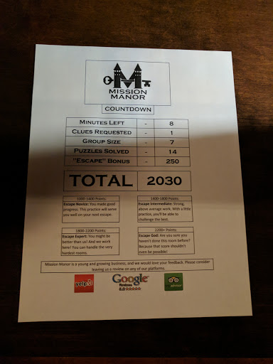 Amusement Center «Mission Manor Escape Rooms», reviews and photos, 861 E Hennepin Ave, Minneapolis, MN 55414, USA
