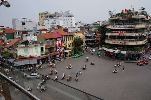 Open terraces in Hanoi