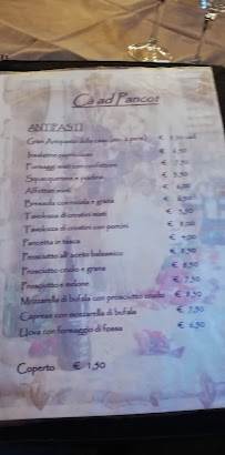Ristorante Ca' ad Pancot à Cesena menu