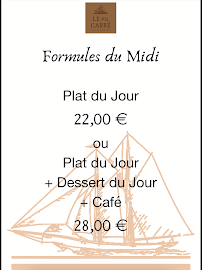 LE P'ti CARRE à Sainte-Maxime menu