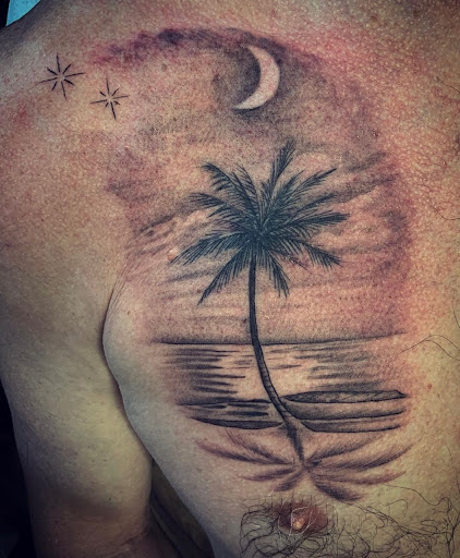 Explore barbell tattoo ideas, creative tattoo ideas in Honolulu, available at Aloha Tattoo Waikiki Hilton Hawaiian Village Rainbow Bazaar