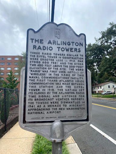 Arlington Radio Towers Historical Marker
