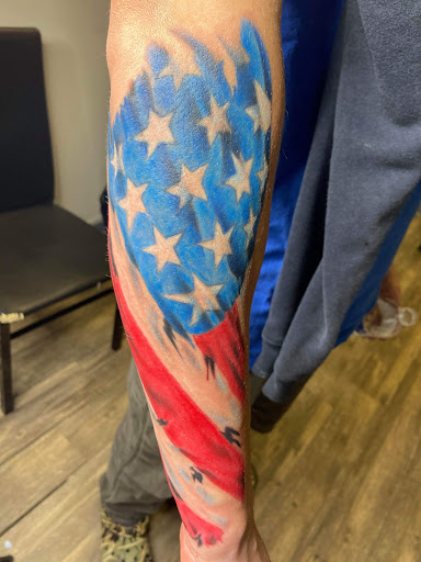 Explore father son tattoos ideas, creative tattoo ideas in Goose Creek, available at Red Kirin Tattoo