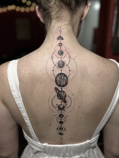 Find tummy tuck scar tattoo ideas for your next unique tattoo in Lander at Blackblood Tattoo and Piercing