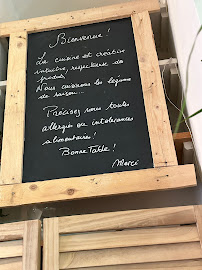 Menu / carte de ChezFLORABIO à Toulon
