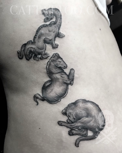 Explore elephant tattoos ideas, creative tattoo ideas in Addison, available at Cat Tattoo