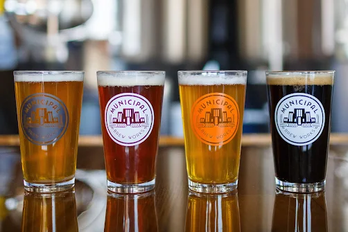 Craft beer at a brewery in Hamilton Ohio