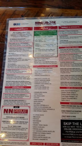 Hamburger Restaurant «NN BURGER - Tappahannock», reviews and photos, 303 Queen St #911, Tappahannock, VA 22560, USA