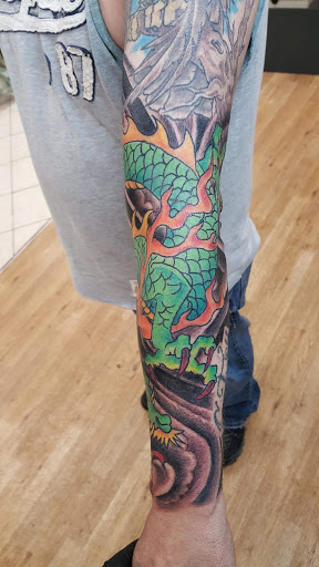 Explore outdoor tattoo ideas, creative tattoo ideas in Marion, available at Eternal Art Tattooing