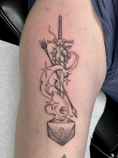 Explore tattoos of daughters name ideas, creative tattoo ideas in Brooklyn, available at Queen of Crowns Tattoo