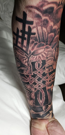 Explore okinawa tattoo ideas, creative tattoo ideas in Spokane, available at Platinum Rose Tattoo Studio