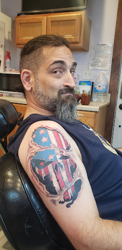 Explore halloween tattoo sleeve ideas, creative tattoo ideas in Davis, available at SIX GUN SOUND TATTOO