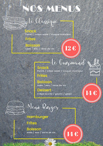 Carte du La Roulotte à Burgers - Kebab - Snack Artisanal à Anlhiac