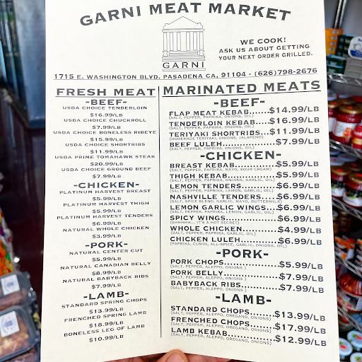 Butcher Shop «Garni Meat Market», reviews and photos, 1715 E Washington Blvd, Pasadena, CA 91104, USA