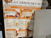 Menu du The Gold Carbonara à Rome