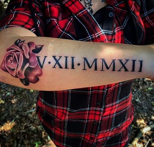 Explore ideas for roman numeral tattoos, creative tattoo ideas in Mobile, available at Boujie Tattoo & Body Piercing