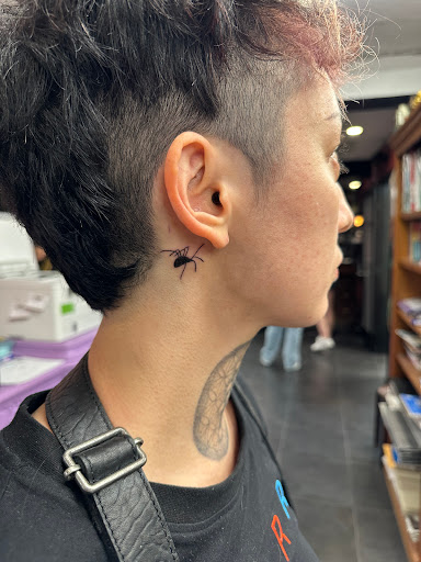 Explore inner ear tattoo ideas, creative tattoo ideas in Los Angeles, available at Through Your Skin Body Piercing And Tattoos