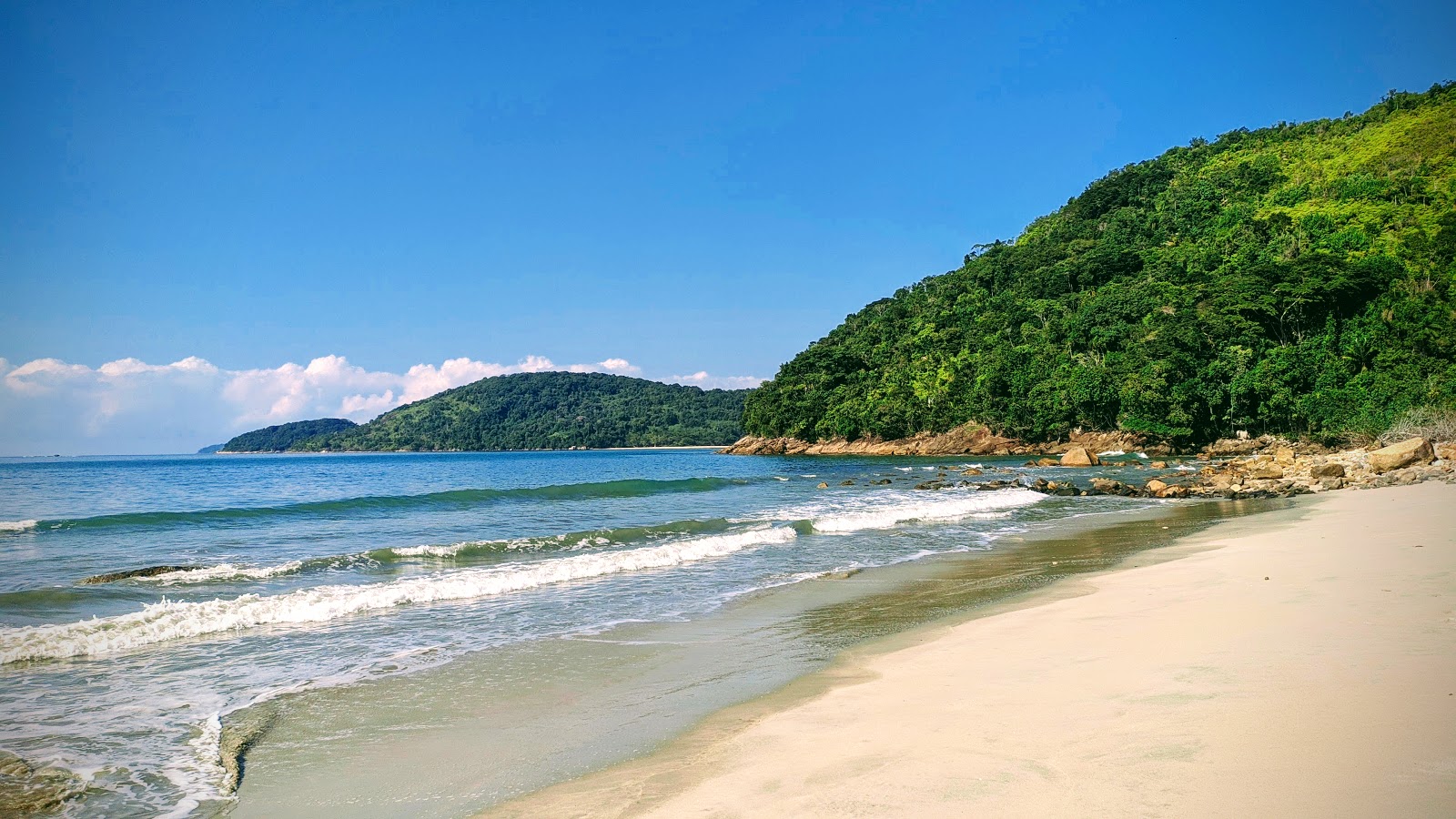 Foto di Praia do Leo con una superficie del sabbia beige