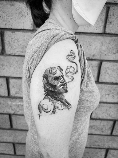 Explore stairway to heaven tattoo ideas, creative tattoo ideas in Los Alamitos, available at Mr. Inkwells Classy Tattoos
