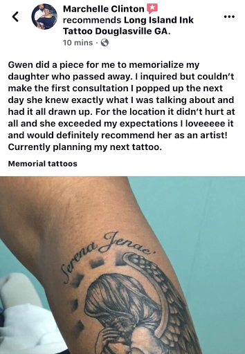 Explore breast cancer tattoos ideas, creative tattoo ideas in Douglasville, available at Long Island Ink Tattoo & Piercing