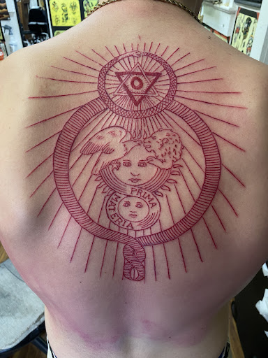 Explore love and war tattoo ideas, creative tattoo ideas in Wahiawa, available at American Made Tattoo