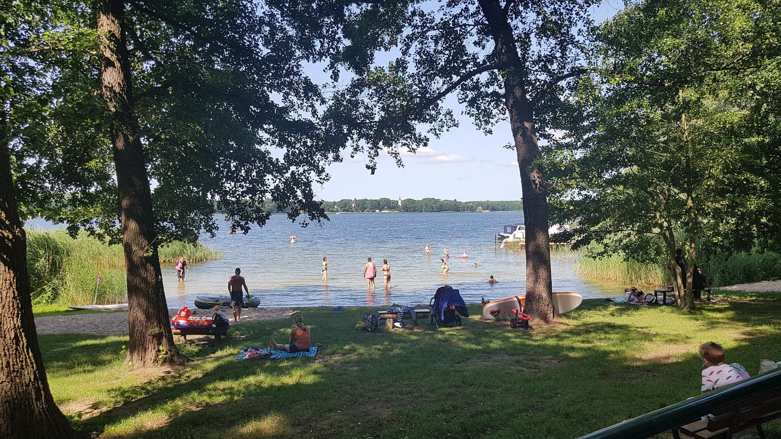 Valokuva Reichenwalde Strandista. pinnalla ruoho:n kanssa