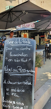 Menu / carte de Le Bar De La Poste à La Tour-d'Aigues