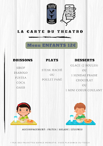 Restaurant Le théatro à Plaisance-du-Touch (le menu)