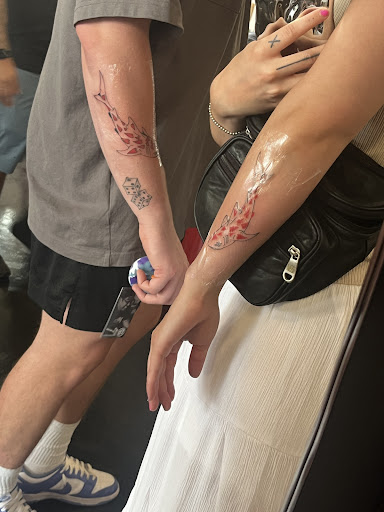 Explore friendship matching tattoo ideas, creative tattoo ideas in Kissimmee, available at Fallen Heroes Tattoo & Piercing (Florida)