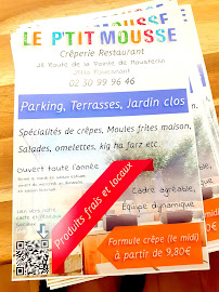 Le P'tit Mousse à Fouesnant menu