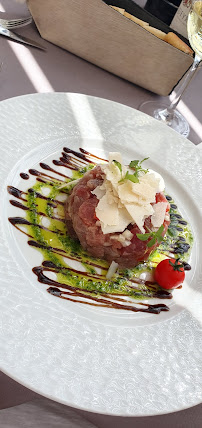 Steak tartare du Restaurant français La Calanque Bleue à Sausset-les-Pins - n°11