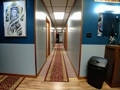 Explore teddy bear tattoo ideas, creative tattoo ideas in Mount Pleasant, available at Cross Creek Body Piercing and Tattoos