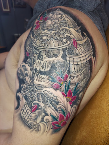 Explore gorilla tattoo ideas, creative tattoo ideas in Odessa, available at Little Dragon Tattoos Studio