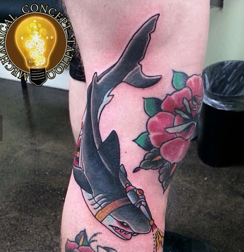 Explore tattoo ideas for men wolf, creative tattoo ideas in Huntington Beach, available at Mechanical Concept Tattoo